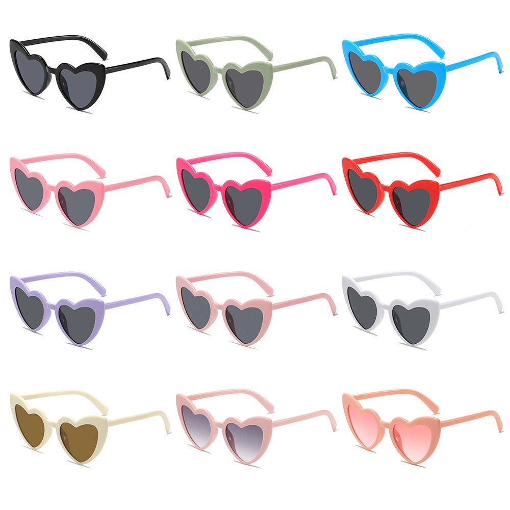 Sunglasses Uv400 - نظارات شمسية على شكل قلب بحماية
