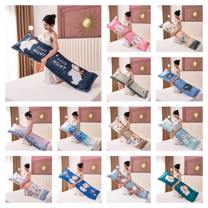 Silk Pillowcase - بارد الصيف 120/150/180 سنتيمتر طويلة المخدة