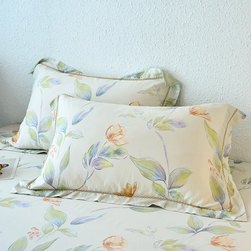Silk Pillowcase - 60 عدد 100% كيس وسادة مطبوع