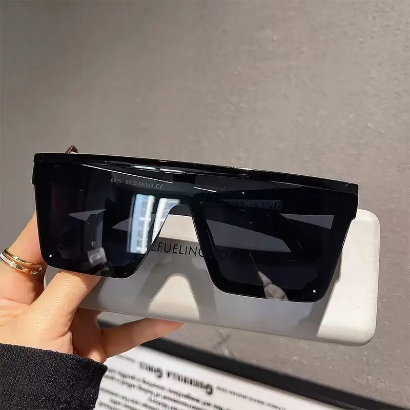 Sunglasses Uv400 - نظارات شمسية مربعة كلاسيكية للنساء، نظارات