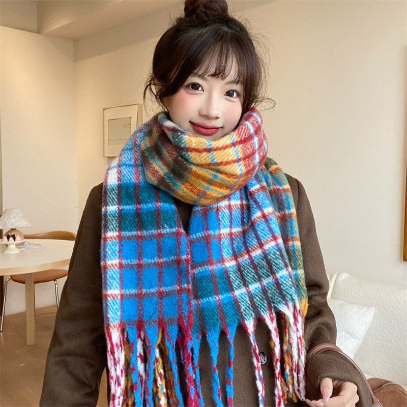 Cashmere Scarf - وشاح نسائي من الكشمير الصناعي بنقشة