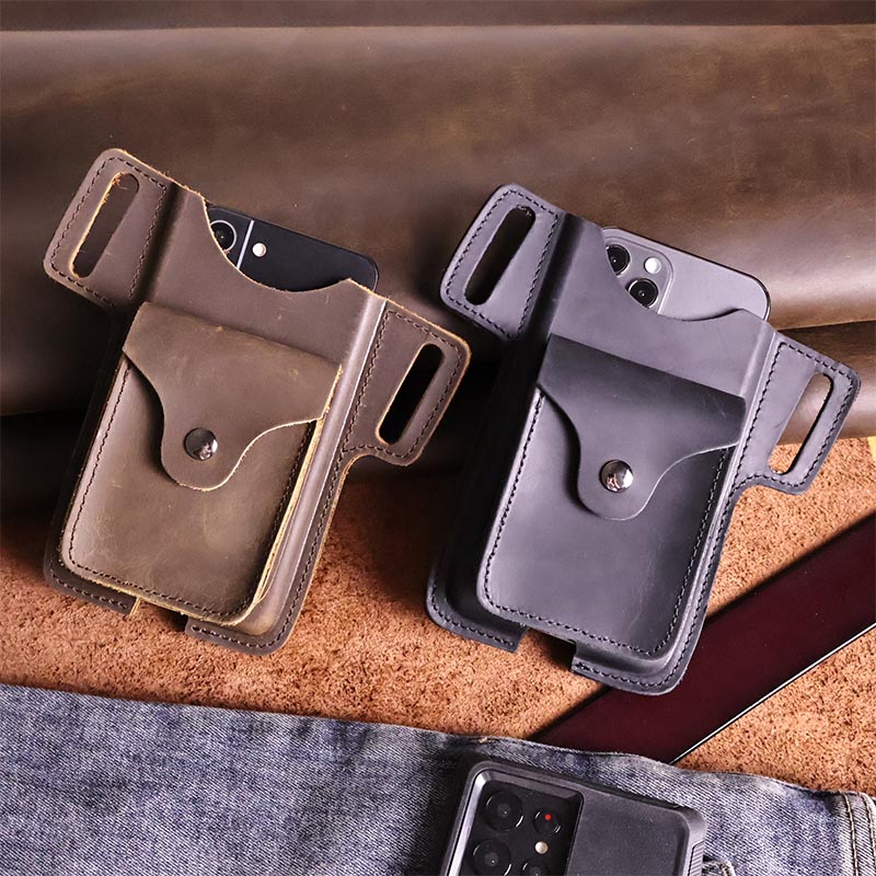 Leather Wallet Men - حقائب خصر من الجلد الأصلي للرجال