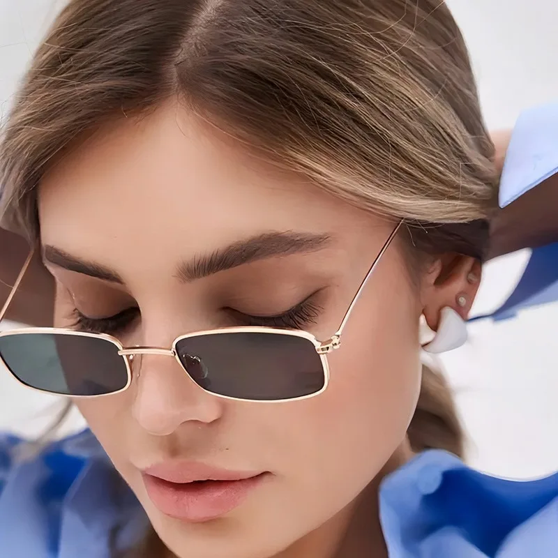 نظارات شمسية مربعة صغيرة جديدة - مراجعة Sunglasses Uv400 وسعره