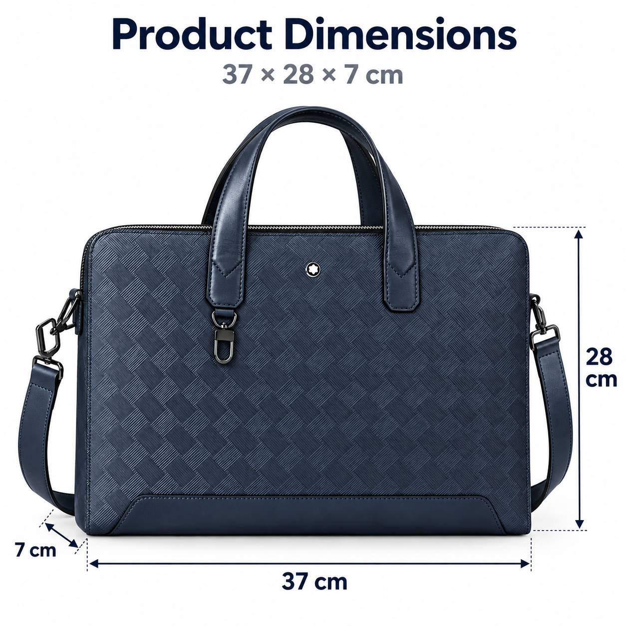 حقيبة أعمال رجالية فاخرة بتصمي - مراجعة Leather Briefcase وسعره