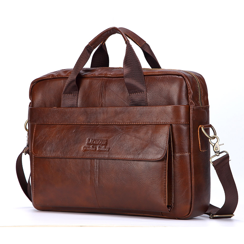 حقائب يد من الجلد الطبيعي للرج - مراجعة Leather Briefcase وسعره