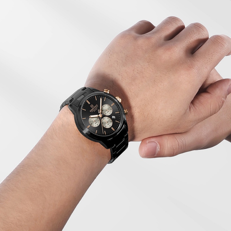 ساعة نافيفورس للرجال كوارتز كر - مراجعة Luxury Watch Men وسعره