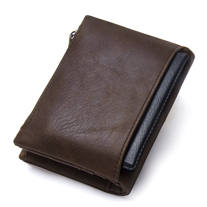 CONTACT'S جلد طبيعي محافظ قصير - مراجعة Leather Wallet Men وسعره