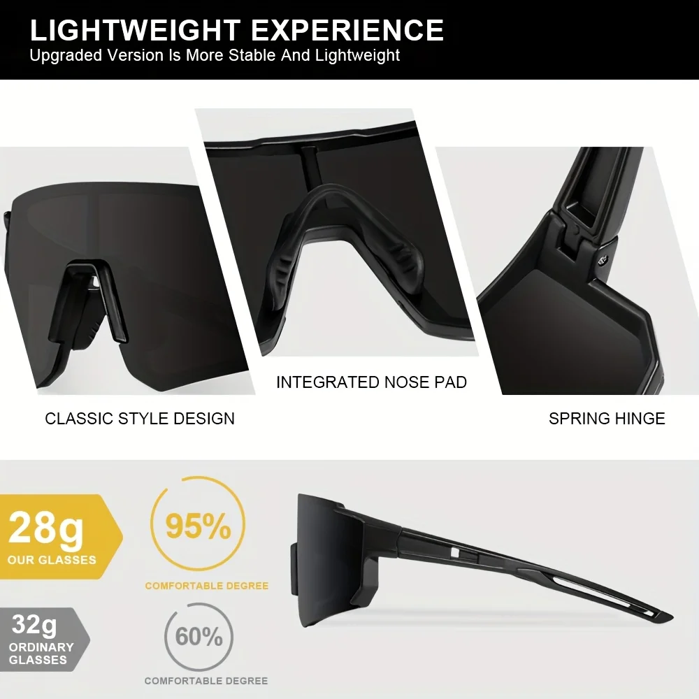1/3 قطعة نظارات شمسية كبيرة ال - مراجعة Sunglasses Uv400 وسعره