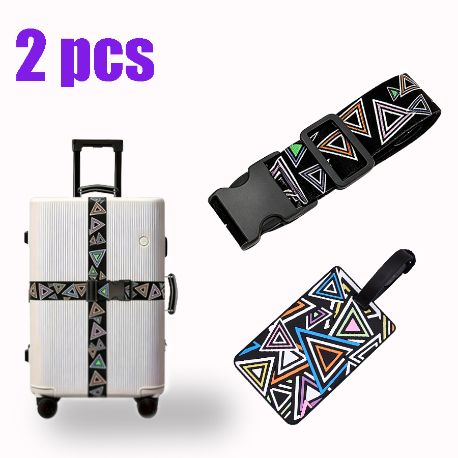 مجموعة من حزامين لحمل الأمتعة  - مراجعة Travel Luggage Set وسعره