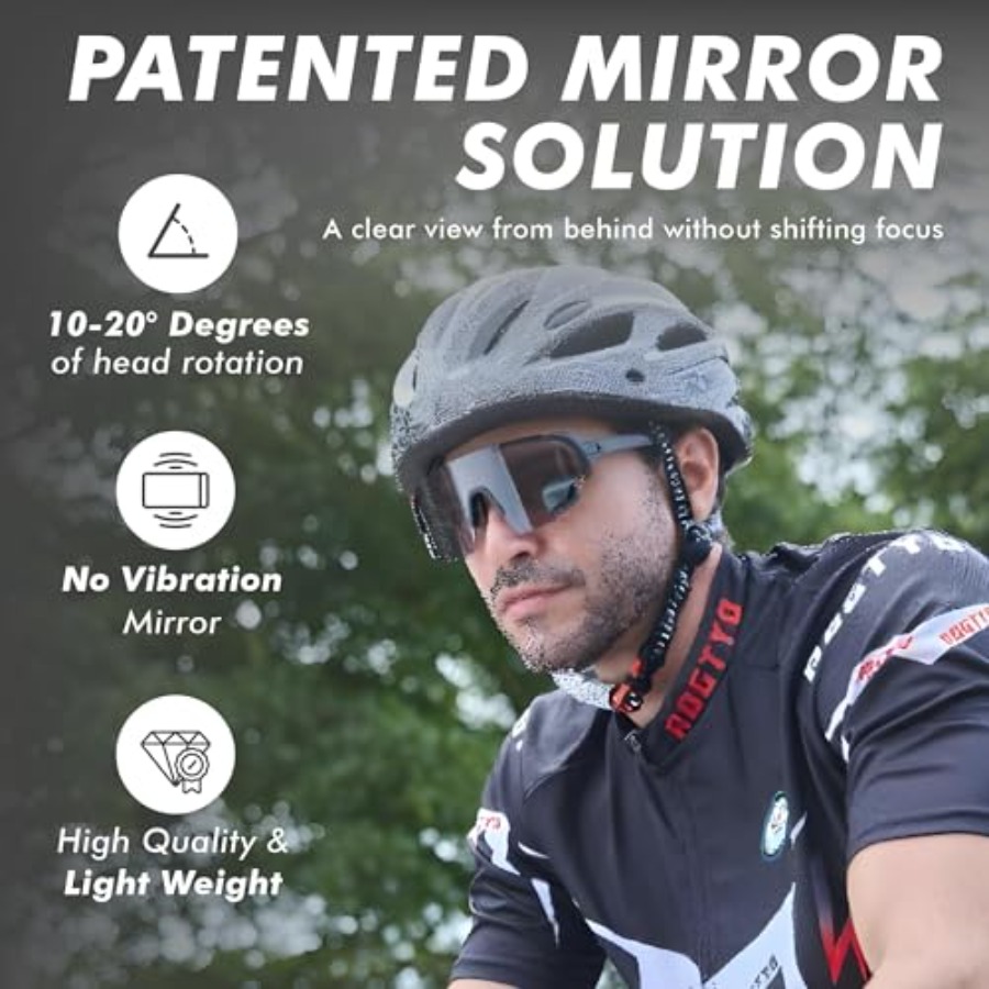 نظارات TriEye للدراجات مع مرآة - مراجعة Sunglasses Uv400 وسعره
