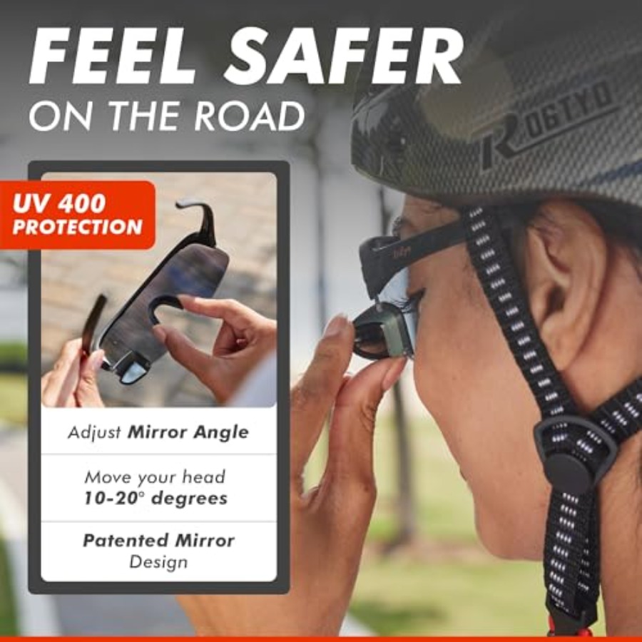 نظارات TriEye للدراجات مع مرآة - مراجعة Sunglasses Uv400 وسعره