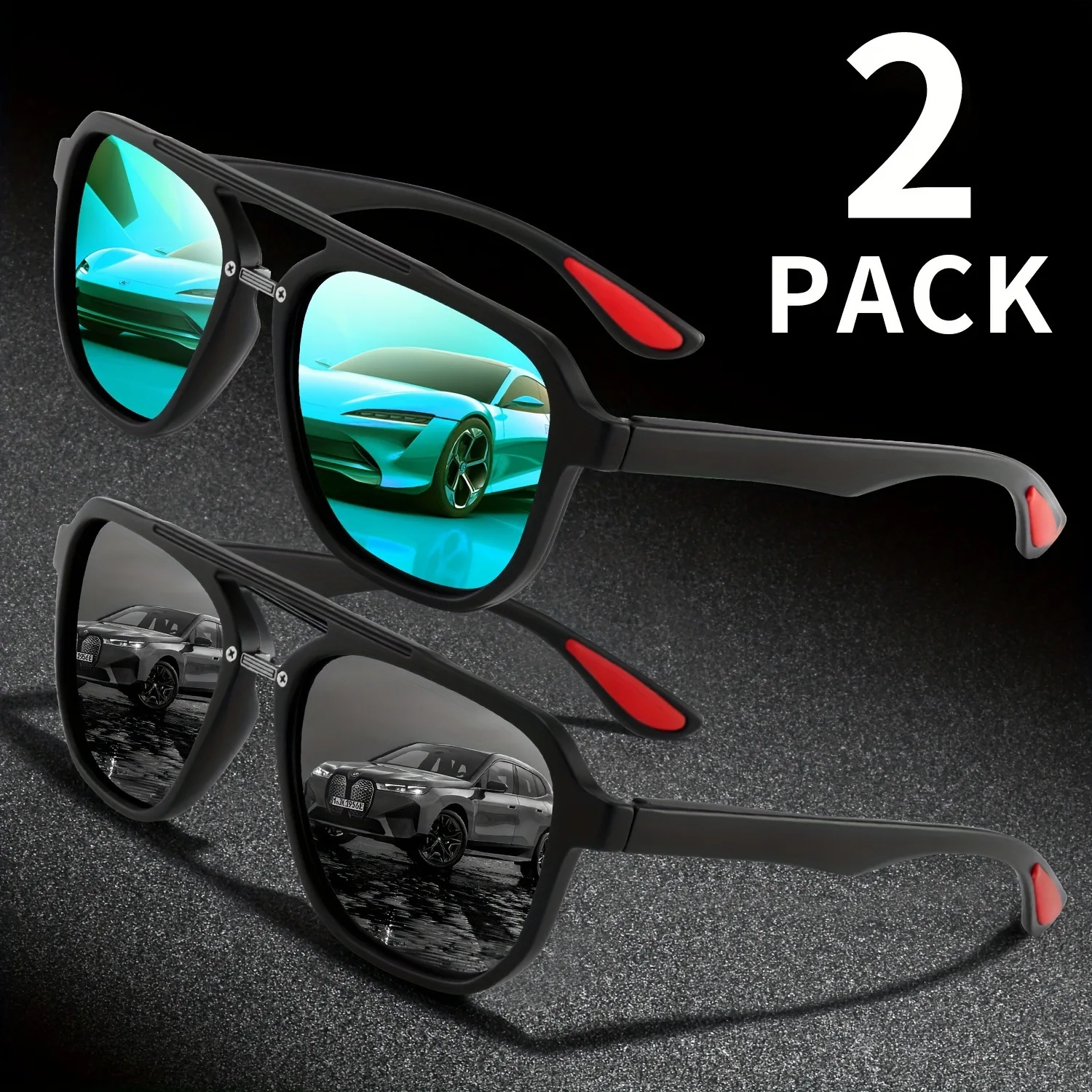 نظارات شمسية فاخرة بتصميم كلاس - مراجعة Sunglasses Uv400 وسعره