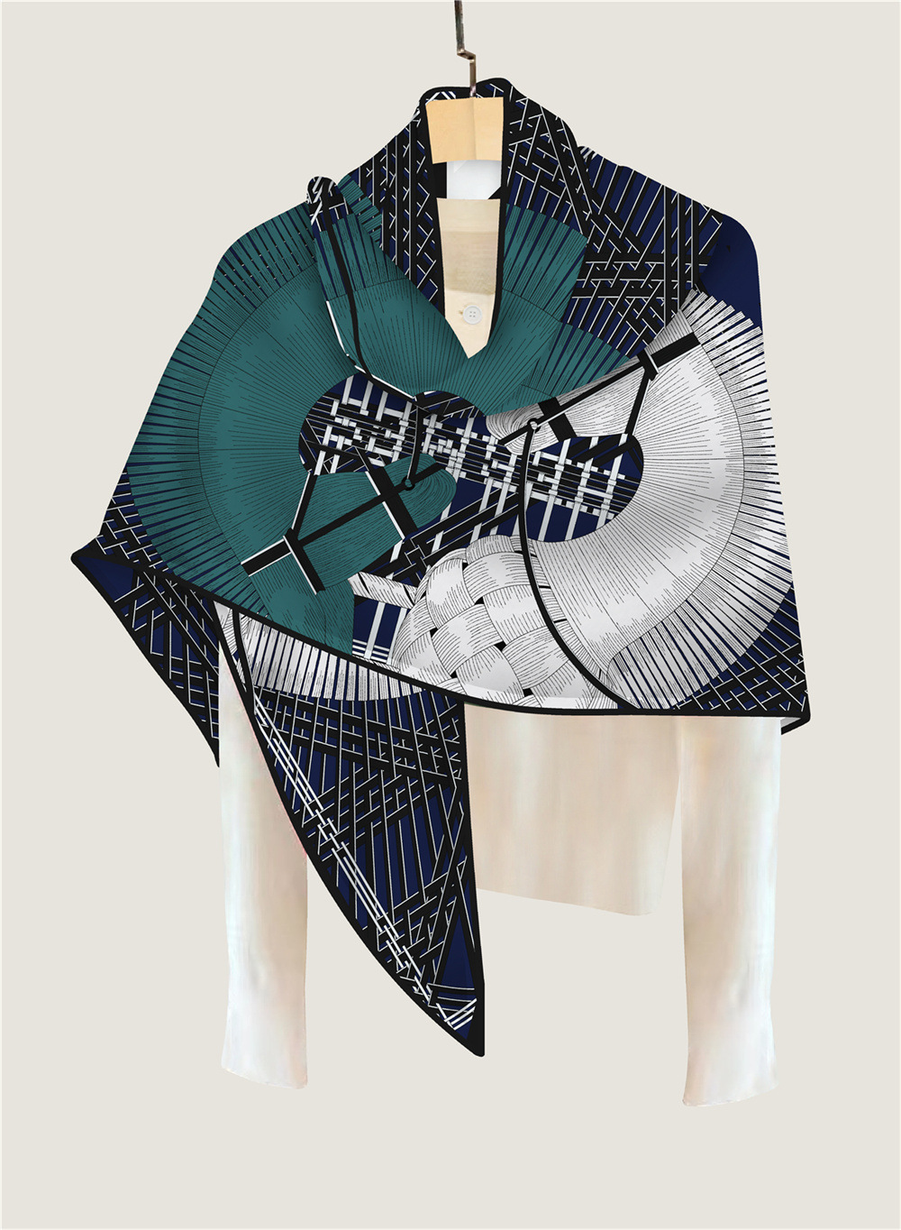 مثلث شالات الشتاء الدافئة الأو - مراجعة Cashmere Scarf وسعره